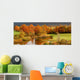 Autumn coloured trees Wall Mural
