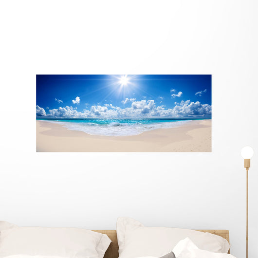 tropical beach and sea - landscape Wall Mural