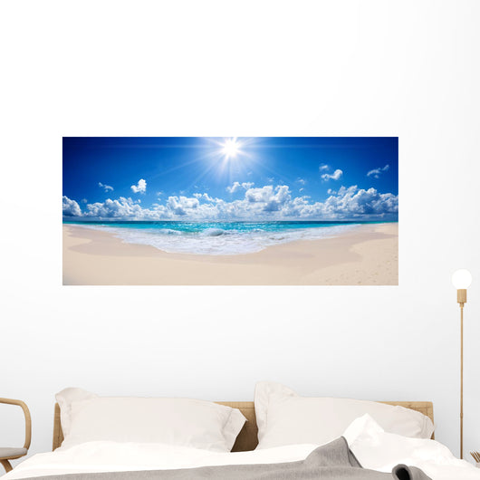 tropical beach and sea - landscape Wall Mural