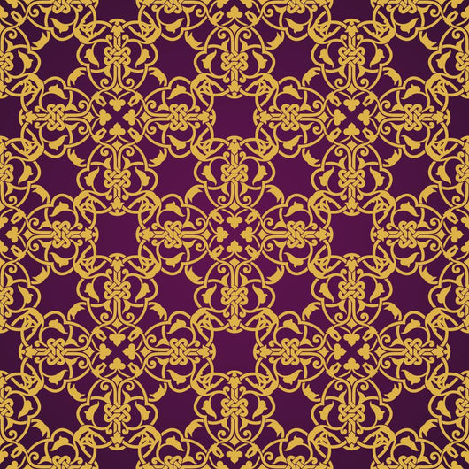 Seamless Yellow and Violet Wall Decal