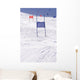 Blue and red ski gates of a giant slalom race Wall Mural