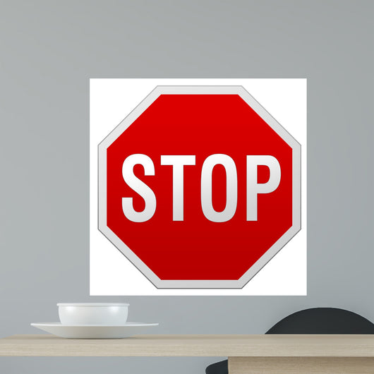 Stop Sign Wall Decal