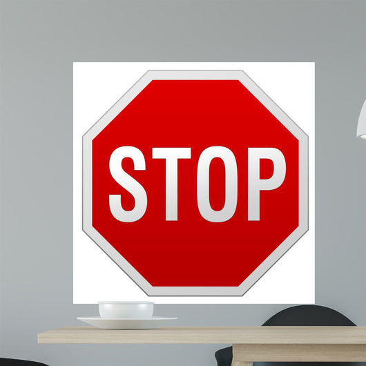 Stop Sign Wall Decal