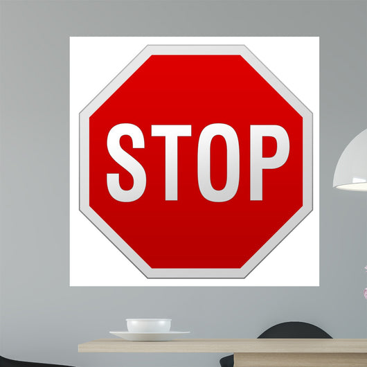 Stop Sign Wall Decal