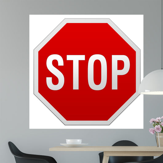 Stop Sign Wall Decal