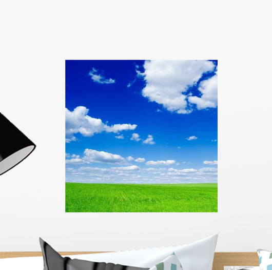 Field and Clouds Wall Decal Design 1