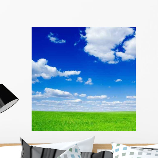 Field and Clouds Wall Decal Design 1