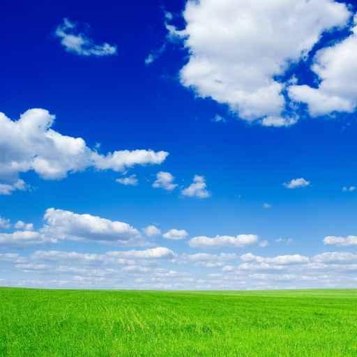 Field and Clouds Wall Decal Design 1