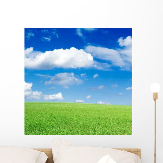 Green Field Wall Decal Design 1