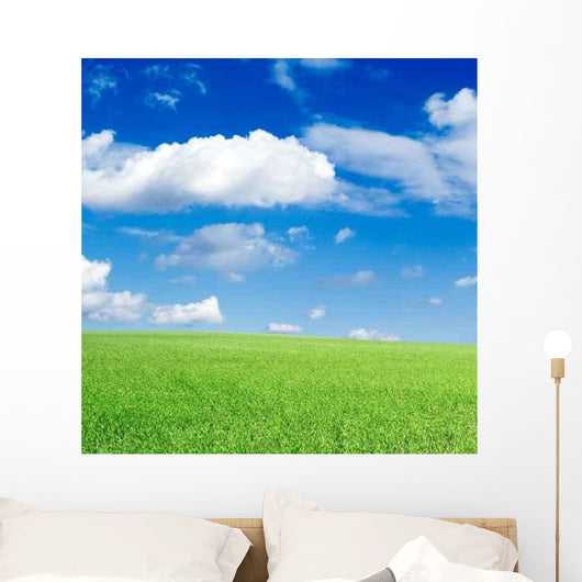 Green Field Wall Decal Design 1