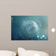 Abstract circular science fiction futuristic background Wall Mural