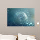 Abstract circular science fiction futuristic background Wall Mural