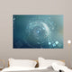 Abstract circular science fiction futuristic background Wall Mural