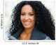 Young black woman smiling with braces 