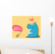Valentines day - cute pair of animals Wall Decal