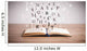 Opened book with flying letters 