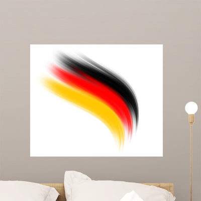 Deutsche Nationalfarben Painting shown on a wall