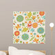 Seamless Summer Pattern with Wall Decal