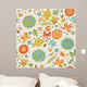 Seamless Summer Pattern with Wall Decal