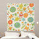 Seamless Summer Pattern with Wall Decal