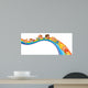 Children ride on a rainbow 