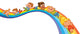 Children ride on a rainbow 
