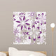 Seamless Floral Graphic Pattern Wall Decal