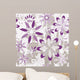 Seamless Floral Graphic Pattern Wall Decal