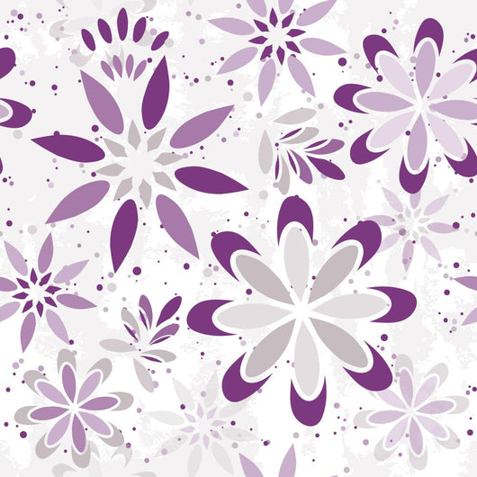 Seamless Floral Graphic Pattern Wall Decal