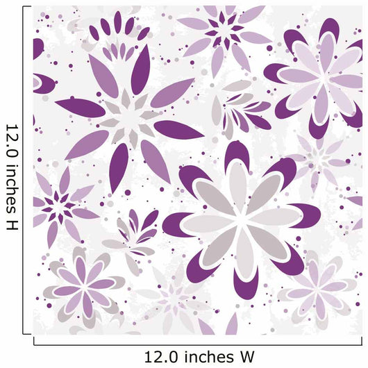 Seamless Floral Graphic Pattern Wall Decal