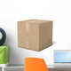 Closed cardboard box Wall Decal