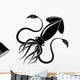 Black Squid Wall Decal