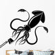 Black Squid Wall Decal