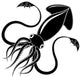 Black Squid Wall Decal