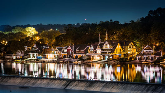 Boathouse Row by Night 