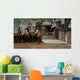 Traffic jam in the cowboy days Wall Mural