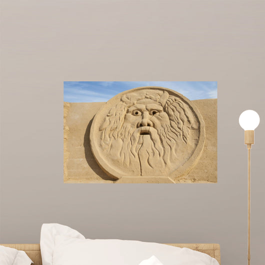 Sand Sculpture of Greek God Zeus 