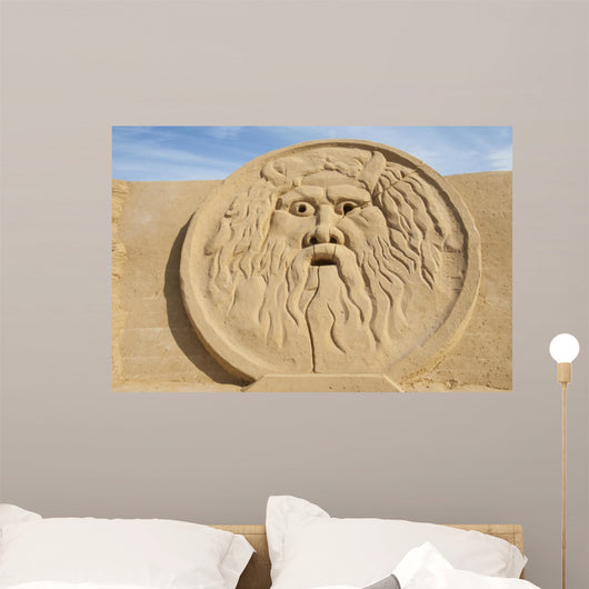 Sand Sculpture of Greek God Zeus 