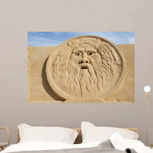 Sand Sculpture of Greek God Zeus 