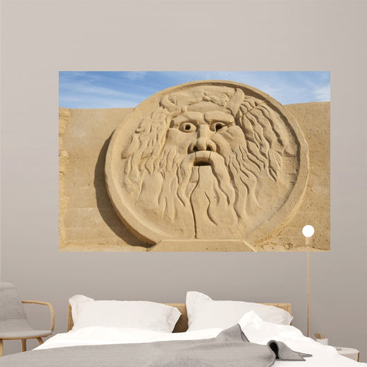 Sand Sculpture of Greek God Zeus 