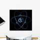 An impression of a atom with electrons. Wall Mural