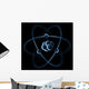 An impression of a atom with electrons. Wall Mural