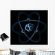 An impression of a atom with electrons. Wall Mural