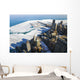 Aerial View of Chicago Downtown in Winter Wall Mural