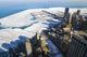 Aerial View of Chicago Downtown in Winter Wall Mural