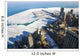 Aerial View of Chicago Downtown in Winter Wall Mural