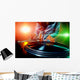 dj using equipment Wall Mural