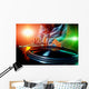 dj using equipment Wall Mural