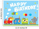 happy birthday- birthday party animals train Wall Mural