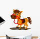 Cute Horse Cartoon Wall Decal
